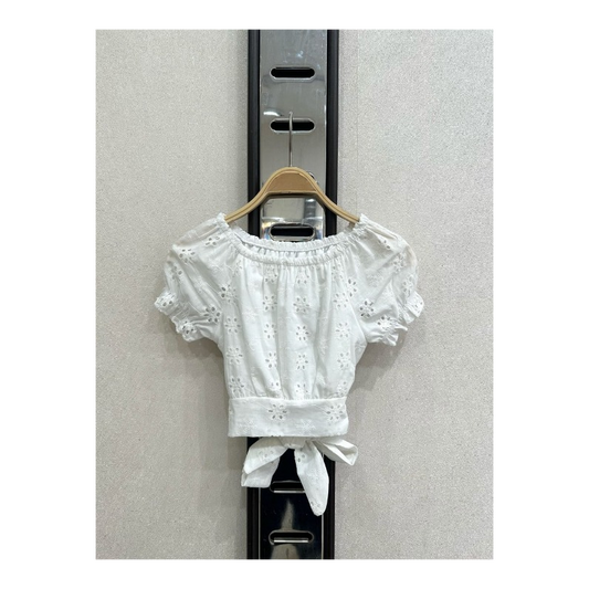 TOP BRODERIE 541 blanc