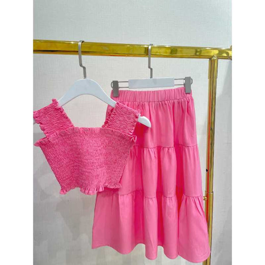 ENSEMBLE JUPE+TOP 2957 rose