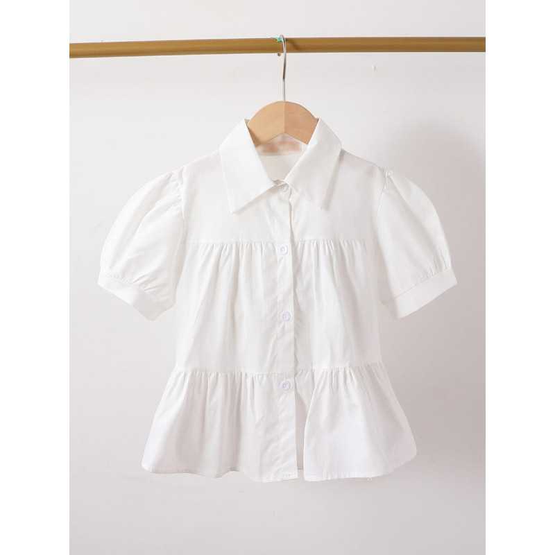 CHEMISE BOUFFANTE blanc