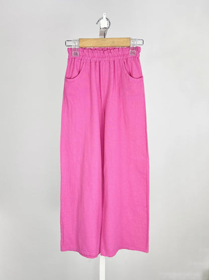 PANTALON LIN rose