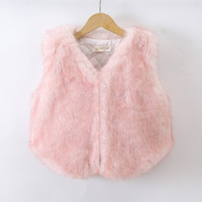 GILET8350 SANS MANCHE MOUMOUTE rose