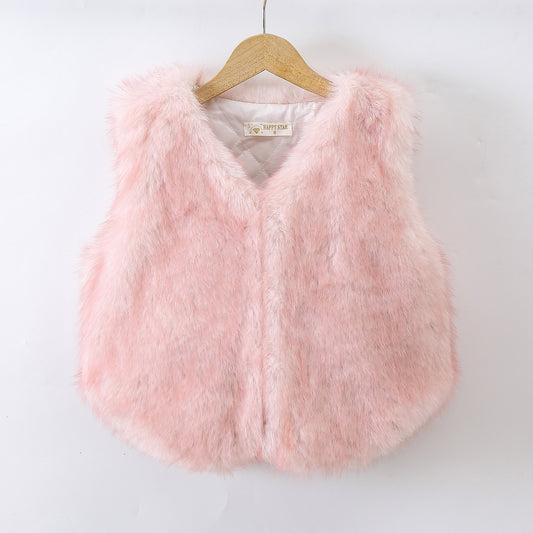 GILET8350 SANS MANCHE MOUMOUTE rose