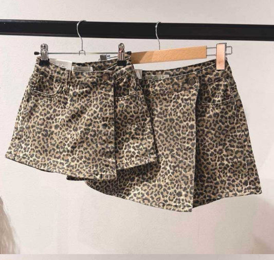 JUPE SHORT léopard