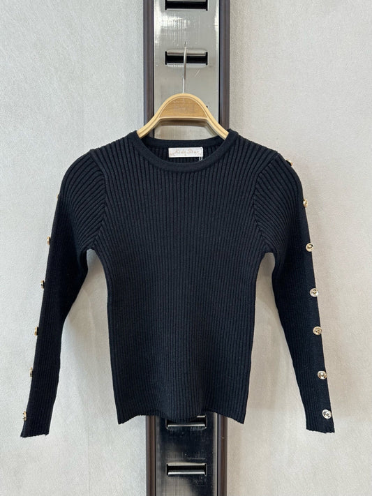 PULL BOUTONS FILLE