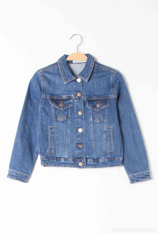 VESTE JEANS AMOUR ENFANT V2602